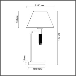 Интерьерная настольная лампа Neoclassi 4514/1T Lumion E27 Модерн
