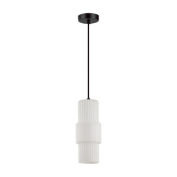 Подвес ODEON LIGHT 5017/1 Pimpa модерн черный/белый матовый/металл/стекло 40W