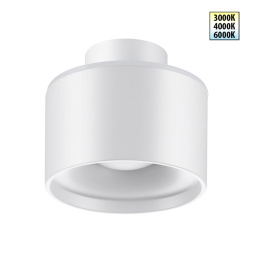 Светильник накладной светодиодный с переключателем цветовой температуры NOVOTECH 358970 GIRO белый 12Вт вниз + 3Вт вверх