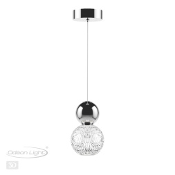 Подвес ODEON LIGHT 5007/7L CRYSTAL модерн хром/прозрачный/металл/акрил 7Вт