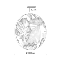Настенно-потолочный светильник Сонекс  Flori 7748/DL