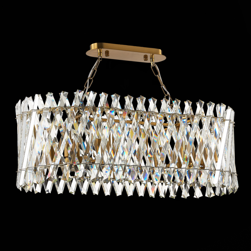 SL1170.303.10 Светильник подвесной ST-Luce Латунь/Прозрачный E14 10*40W FABIO ST LUCE