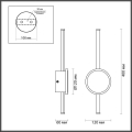 Светильник настенный с лучами Odeon light  Stilo 4256/12WL