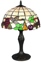 Интерьерная настольная лампа Alenquer OML-80304-01 Omnilux E27 Тиффани