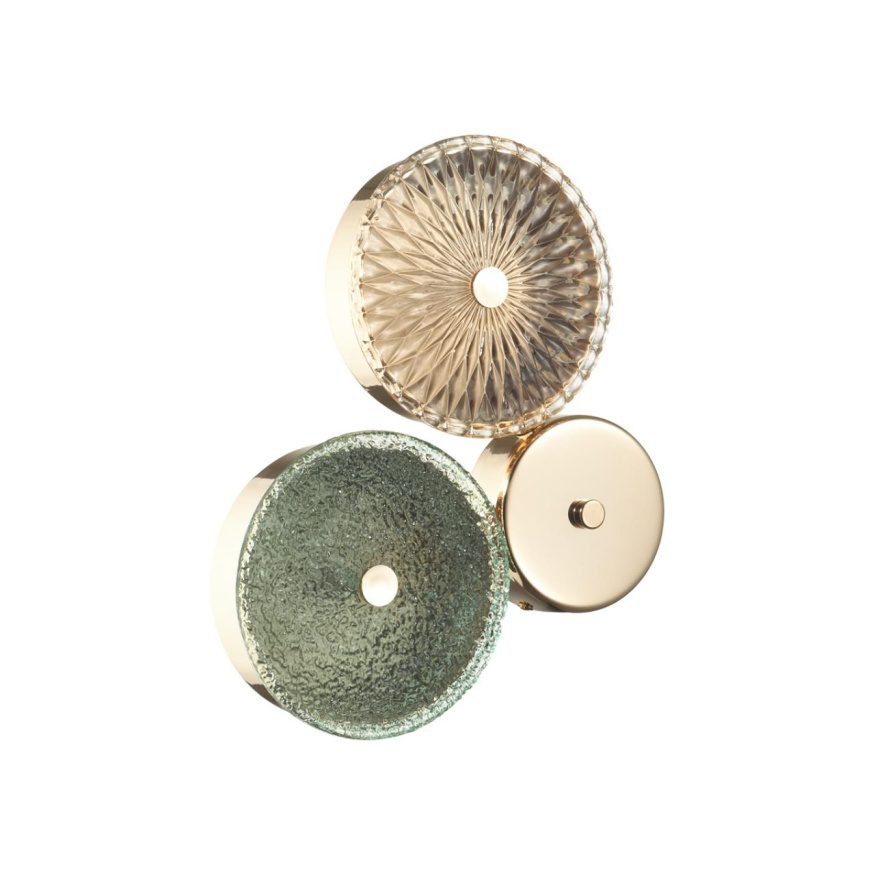 Бра ODEON LIGHT EXCLUSIVE 5412/14WL CARAMELLA неоклассика золотой/желтый/зеленый 14W