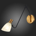 SLE205401-01 Светильник настенный Черный, Латунь/Белый E14 1*60W LITA EVOLUCE