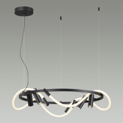 Подвесной светильник ODEON LIGHT 4391/55L CORDA хай-тек черный 1x55W