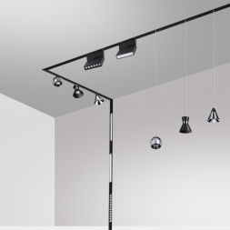 Трековый светильник для низковольтного шинопровода NOVOTECH 358465 FLUM лофт, минимализм, хай-тек черный 10W