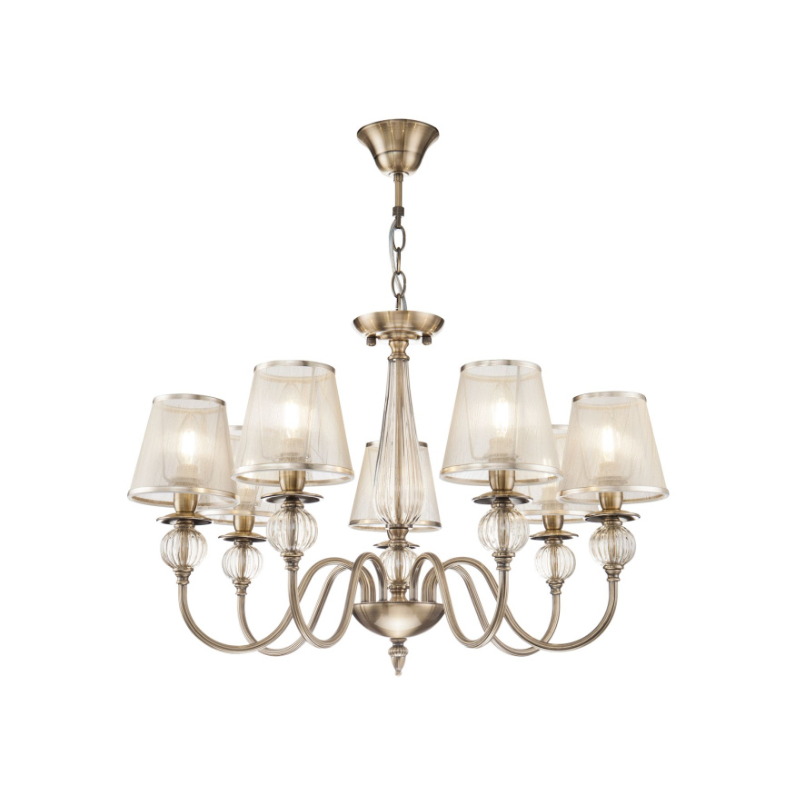 Подвесная люстра Inessa FR2685PL-07BZ Freya E14 Классический