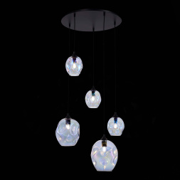 SL1188.403.05 Люстра подвесная ST-Luce Черный/Радужный E14/E27 3+2*40W IDESIA ST LUCE