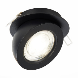 ST654.448.10 Св-к встр. Черный LED 1*10W 4000K 850Lm Ra>90 38° IP20 D109xH60 180-240V Встраиваемые светильники ST LUCE
