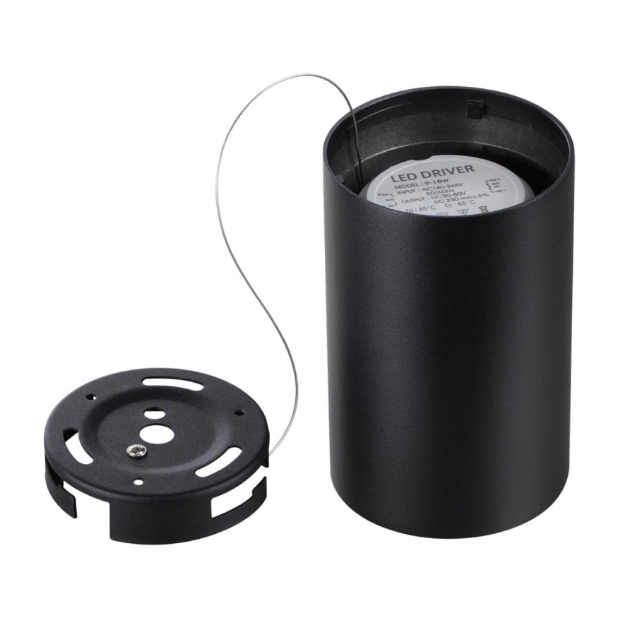 Светильник накладной влагозащищённый светодиодный NOVOTECH 359419 RECTE хай-тек черный 10W