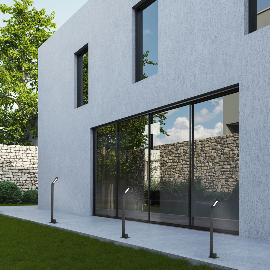 SL094.405.01 Светильник уличный наземный ST-Luce Черный/Черный LED 1*6W 4000K ANSA ST LUCE