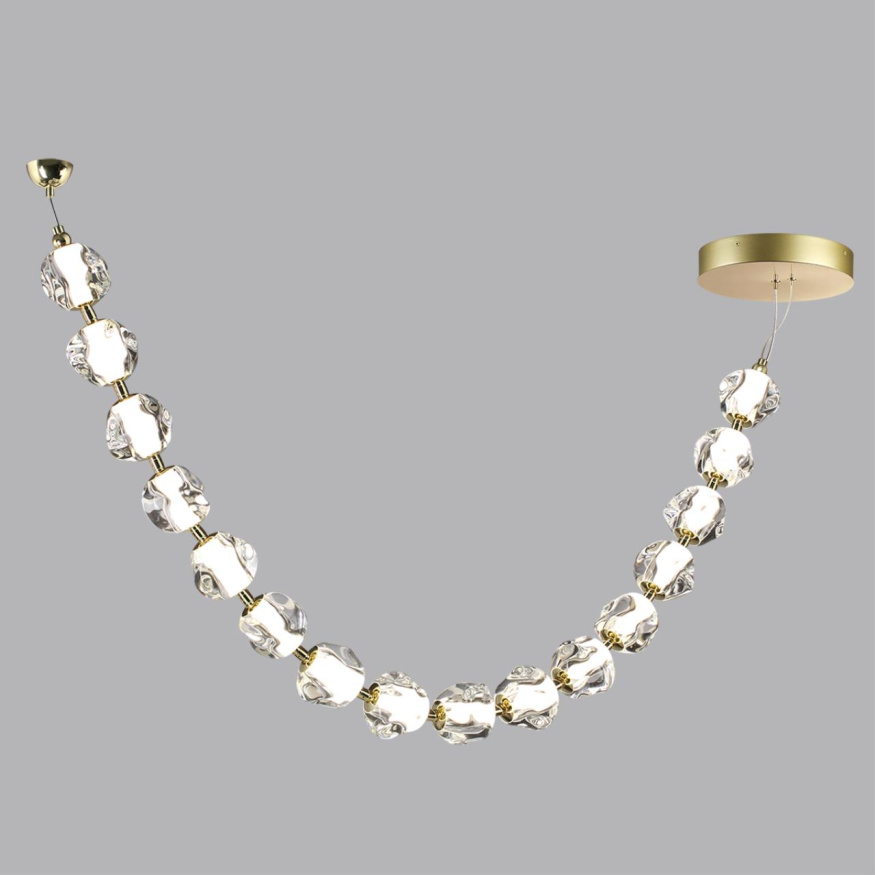 Подвес-бусы ODEON LIGHT 5085/64L JEMSTONE модерн золото/прозрачный 64W