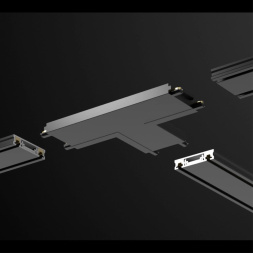 Соединитель с токопроводом &quot;T&quot; для низковольтного шинопровода NOVOTECH 135209 SMAL черный