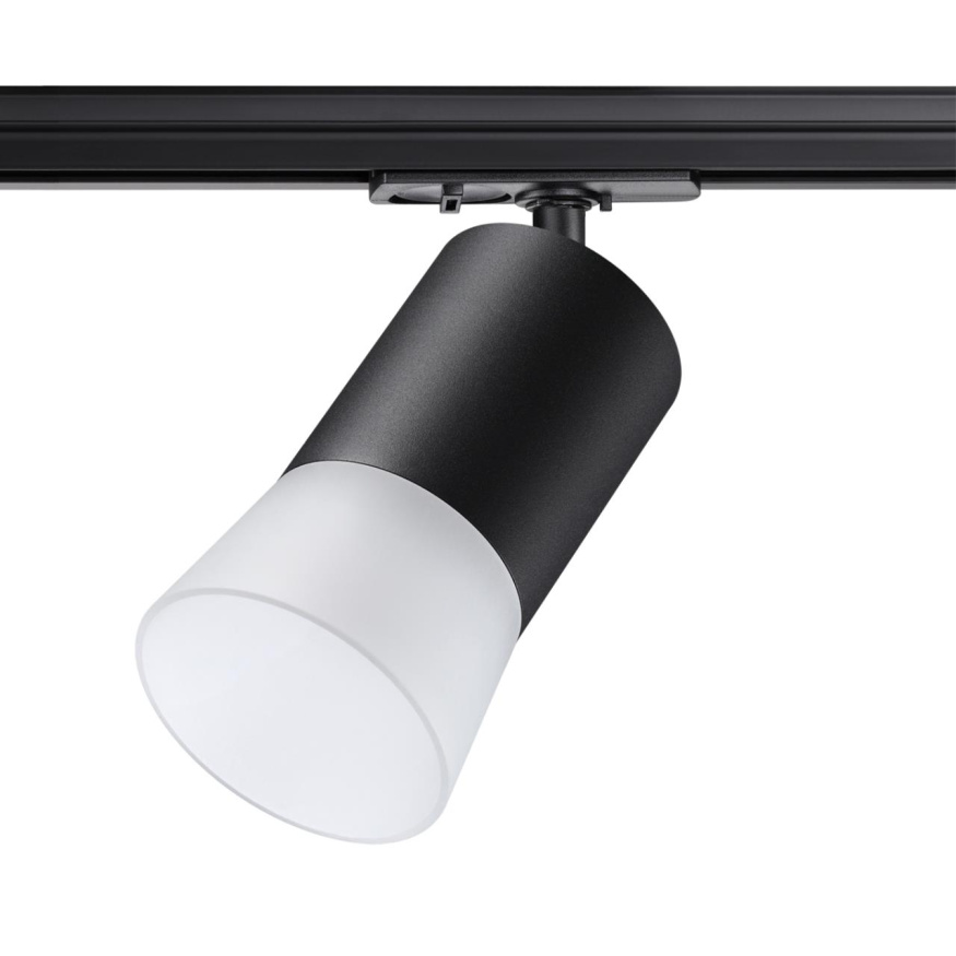 Светильник трековый однофазный двухжильный (универсальный) NOVOTECH 370902 ELINA хай-тек черный 9Вт
