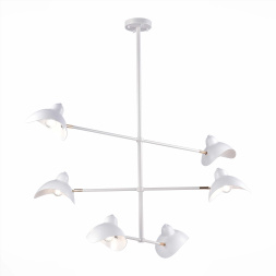 SL1801.503.06 Люстра подвесная ST-Luce Белый/Белый E14 6*60W MINNE ST LUCE