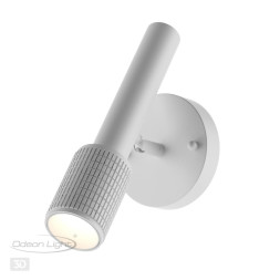 Бра с выключателем ODEON LIGHT 4239/1W MEHARI GU10 LED 10W белый/металл хай-тек