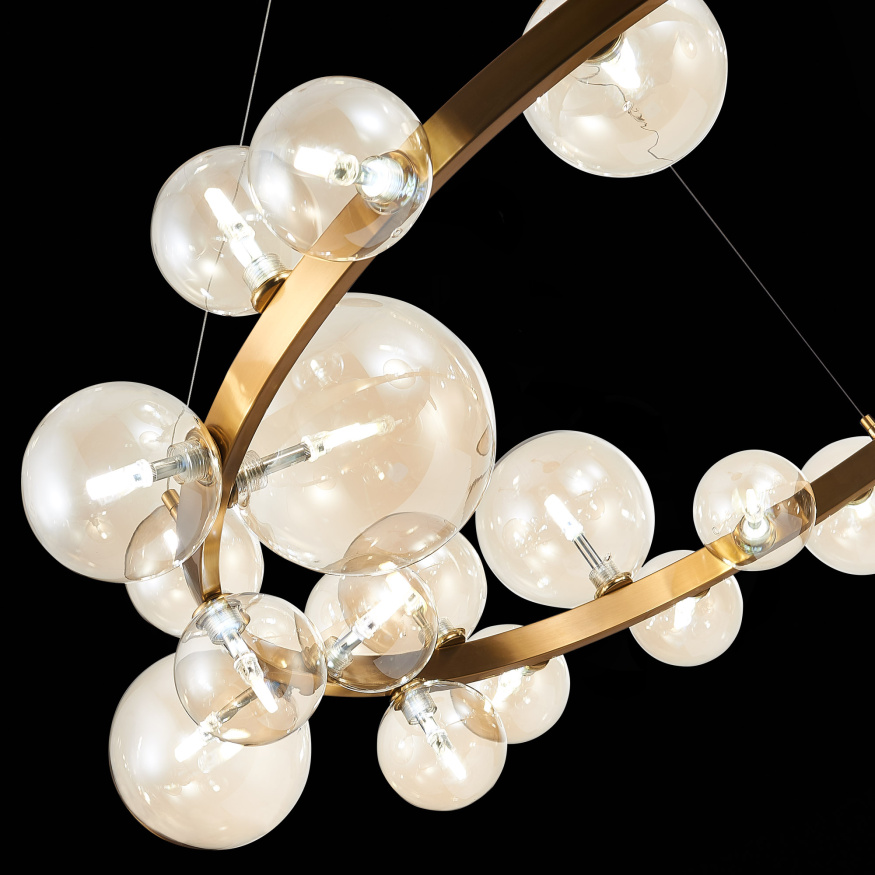 SL1165.303.24 Светильник подвесной ST-Luce Бронза/Коньячный G4 24*5W NECTON ST LUCE