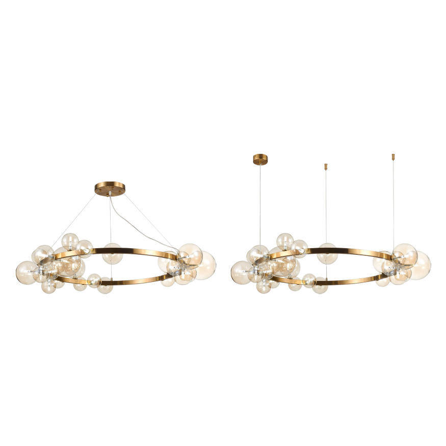 SL1165.303.24 Светильник подвесной ST-Luce Бронза/Коньячный G4 24*5W NECTON ST LUCE