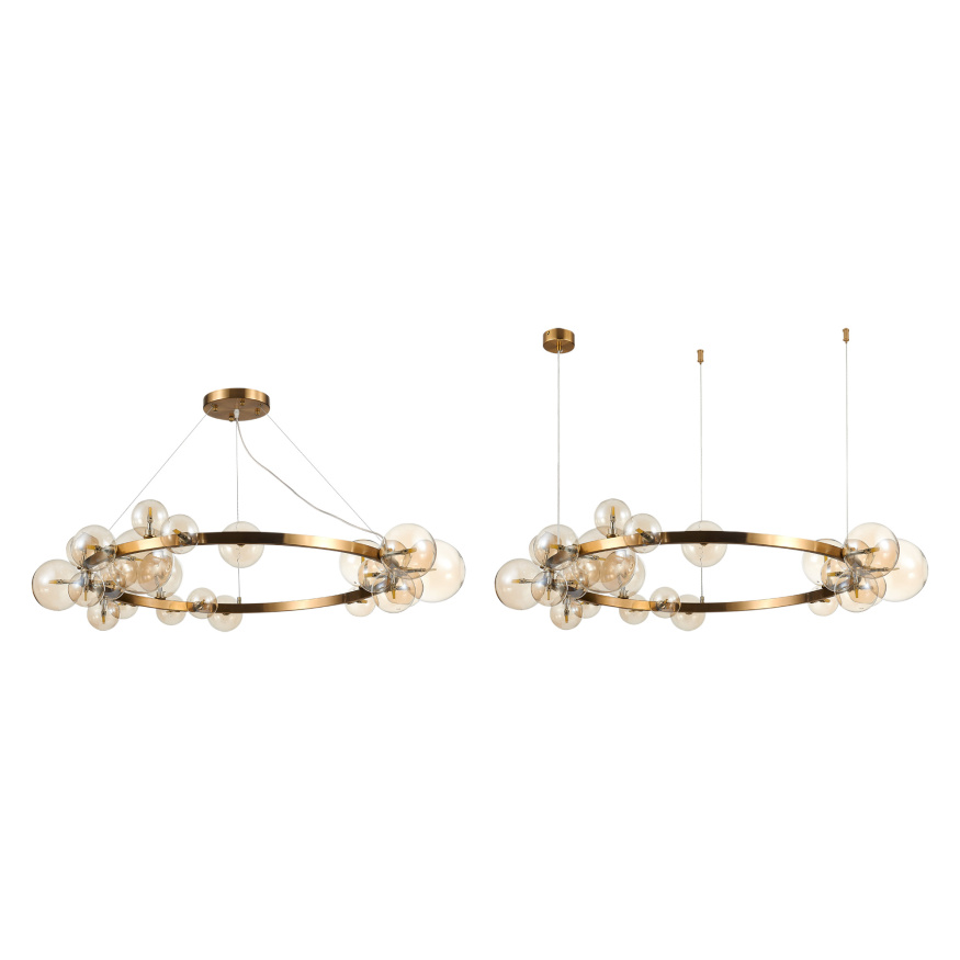 SL1165.303.24 Светильник подвесной ST-Luce Бронза/Коньячный G4 24*5W NECTON ST LUCE