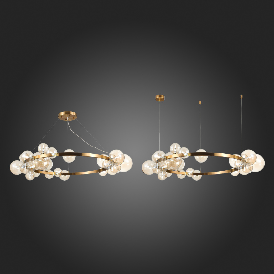 SL1165.303.24 Светильник подвесной ST-Luce Бронза/Коньячный G4 24*5W NECTON ST LUCE