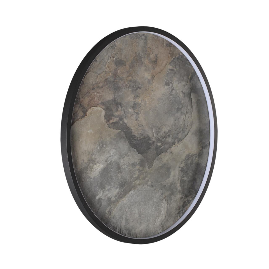 Настенно-потолочные ODEON LIGHT 5078/45L STOFLAKE модерн матовый черный/серо-бежевый 45W