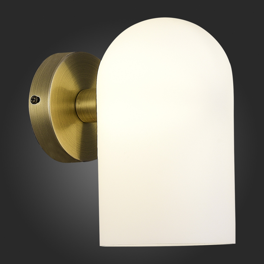 SLE1047-301-01 Светильник настенный Бронза/Молочно-белый E14 1*40W NOBILIA EVOLUCE