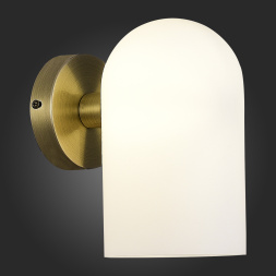 SLE1047-301-01 Светильник настенный Бронза/Молочно-белый E14 1*40W NOBILIA EVOLUCE