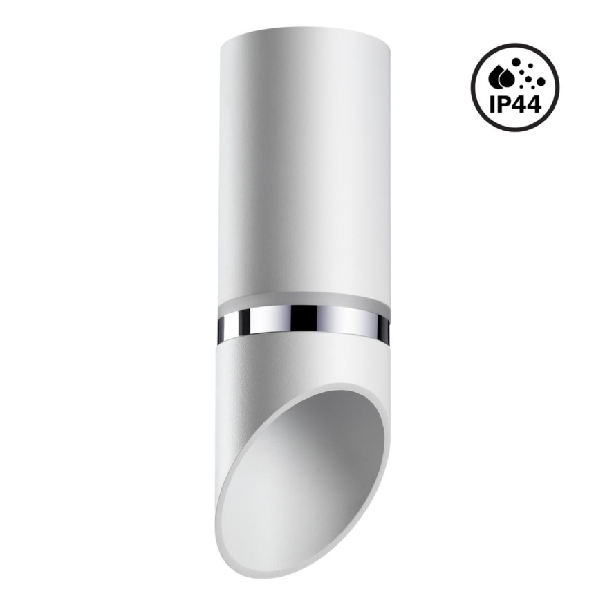 Светильник накладной влагозащищенный NOVOTECH 370904 DELTA модерн белый/хром 9Вт