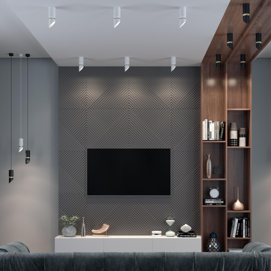 Светильник накладной влагозащищенный NOVOTECH 370904 DELTA модерн белый/хром 9Вт