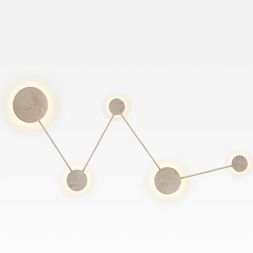 Настенный светильник ODEON LIGHT 6625/25WL TRAVERTINO хай-тек бежевый/травертин 24W