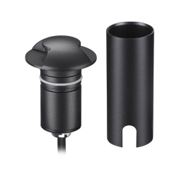 Встраиваемый грунтовый светильник ODEON LIGHT 6662/2GL WALD хай-тек черный/металл 3Вт