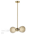 Подвес ODEON LIGHT EXCLUSIVE 5402/2 Elica модерн золотой/янтарный 40W