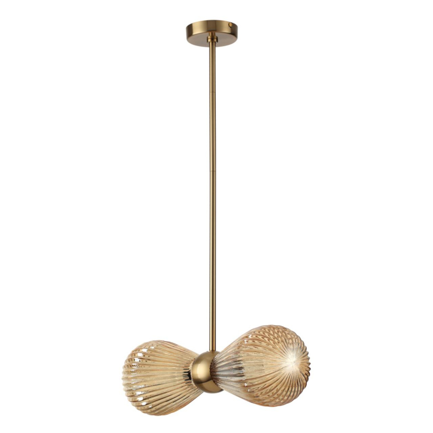 Подвес ODEON LIGHT EXCLUSIVE 5402/2 Elica модерн золотой/янтарный 40W