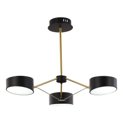 SLE6005-402-03 Светильник потолочный Черный, Золотистый/Черный LED 3*10W VALLE EVOLUCE