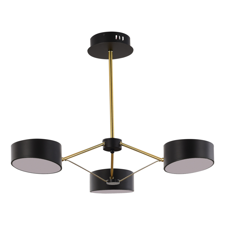 SLE6005-402-03 Светильник потолочный Черный, Золотистый/Черный LED 3*10W VALLE EVOLUCE