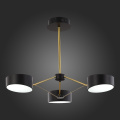 SLE6005-402-03 Светильник потолочный Черный, Золотистый/Черный LED 3*10W VALLE EVOLUCE