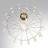 Подвесная люстра ODEON LIGHT EXCLUSIVE 7000/51L FLAMENCO LED 51W золото/прозрачный классический