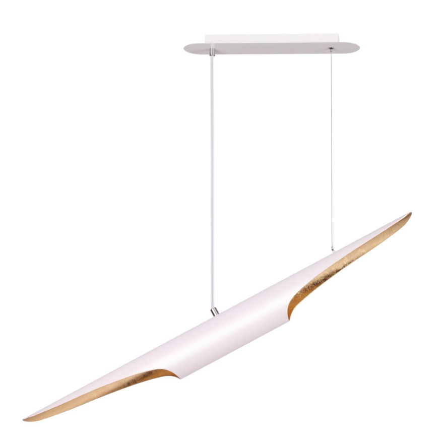 Подвесной светильник ODEON LIGHT 3816/50WG WHITNEY ар деко белый/золотистый 24W