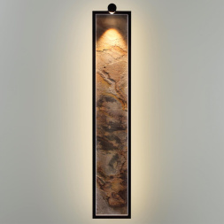 Настенные ODEON LIGHT 5078/35WL STOFLAKE модерн матовый черный/серо-бежевый 35W