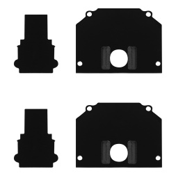 ST046.489.02 Торцевая заглушка (внешняя и внутрення 2+2шт)  ST-Luce Черный SKYLINE 220 ST LUCE
