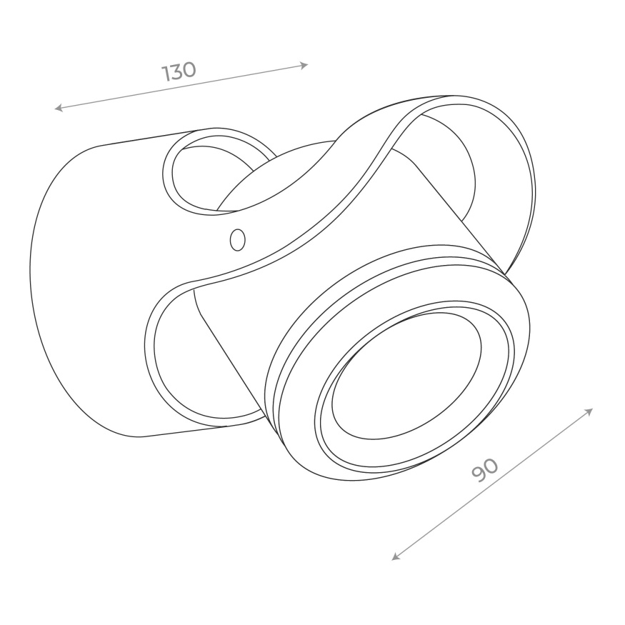 SL093.401.01 Светильник уличный настенный ST-Luce Черный/Черный, Прозрачный G5,3 1*3W ROUND ST LUCE