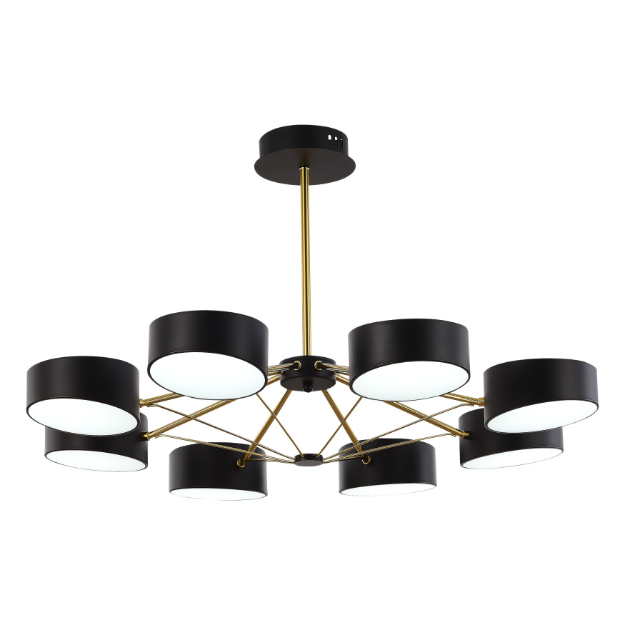 SLE6005-402-08 Светильник потолочный Черный, Золотистый/Черный LED 8*10W VALLE EVOLUCE