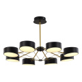 SLE6005-402-08 Светильник потолочный Черный, Золотистый/Черный LED 8*10W VALLE EVOLUCE