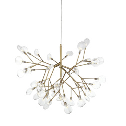 SL411.203.45 Люстра подвесная ST-Luce Золотистый/Прозрачный G4 45*1,5W RICCARDO ST LUCE