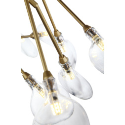 SL411.203.45 Люстра подвесная ST-Luce Золотистый/Прозрачный G4 45*1,5W RICCARDO ST LUCE