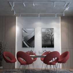 Однофазный двухжильный трековый светильник с переключателем цветовой температуры и мощности NOVOTECH 359026 NAIL белый 5W-13W