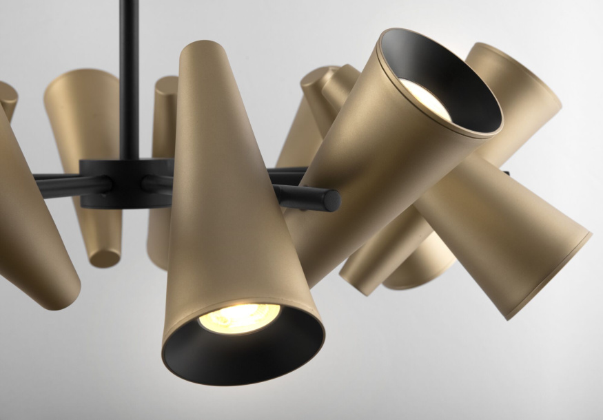 Потолочная люстра Giro MOD095PL-14BS Maytoni GU10 Минимализм, Скандинавский