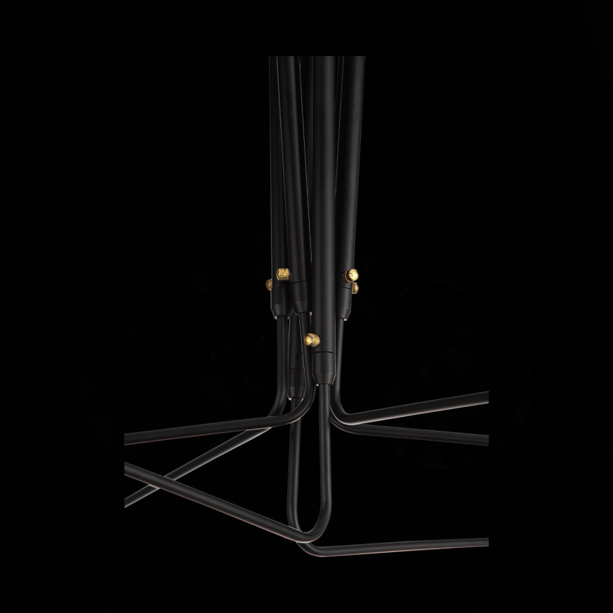 SL305.402.06 Люстра потолочная ST-Luce Черный/Черный, Белый E27 6*60W SPRUZZO ST LUCE